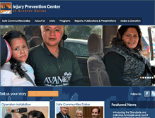 Tablet Screenshot of injurypreventioncenter.org
